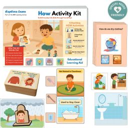 How Kit | 5-in-1 Life Skills Activity Box | Autism & Speech Friendly-image-96