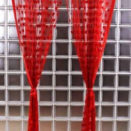 213 cm (7 ft) Net Door Curtain Single Curtain-5