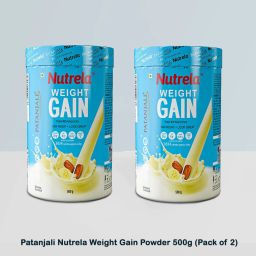 Nutrela Weight Gain Powder, Best Mass Gainer For Skinny Guys, 500g (Pack of 2) Weight Gainers/Mass Gainers-17