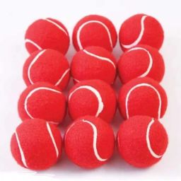 Premium quality Red Cotton Tennis Ball (pack of 12 balls) Tennis Ball-image-42