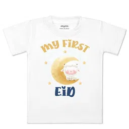 Arvesa Kids Typography Printed Applique T-shirt-picture-8