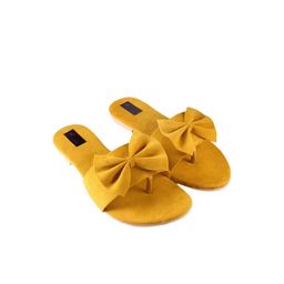 Shopping Star Girls Yellow Slip-On Velvet & TPR Sole Flats With Bow-image-14