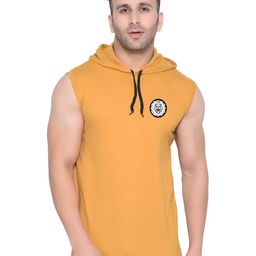 Blisstone Men Solid Hooded Slim Fit T-shirt-picture-21