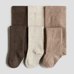 H&M Infants Girls Cotton 3-Pack Tights-picture-40