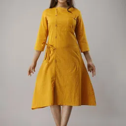 FrionKandy Women Striped Daily Cotton A-Line Kurta-52