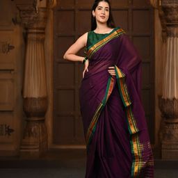 Very Much Indian Zari Pure Cotton Saree-image-99