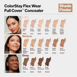 Revlon ColorStay Flex Wear Full Cover Concealer with Hyaluronic Acid 10ml - Latte image 3