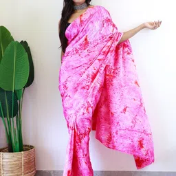 Anouk Rustic Tie and Dye Poly Chiffon Saree image 4