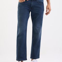 SPYKAR Men Blue Cotton Relaxed Fit Mid-Rise Jeans-picture-8