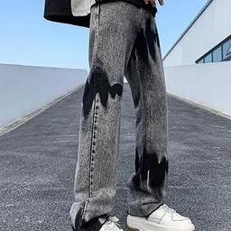 StyleCast x Revolte Men Straight Fit Heavy Fade Jeans-picture-9
