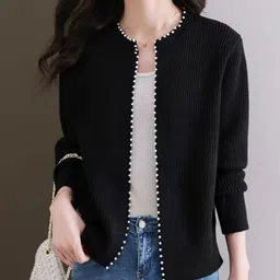 StyleCast Women Ribbed Winter Cardigan with Embellished Detail-picture-38