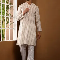 MULTI SHADES Men Regular Kurta with Pyjamas-picture-9