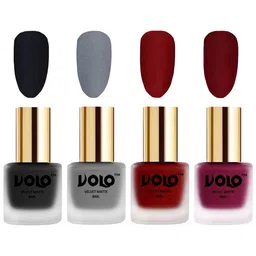 VOLO Set Of 4 Velvet Matte Nail Polish- 8 ml Each-5- 20 -22- 25-33