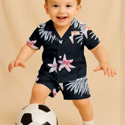 MODA RAPIDO Baby Boys Cotton Blend Printed Co-Ord Set-picture-36
