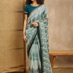 all about you Embellished Embroidered Brasso Designer Saree-picture-25