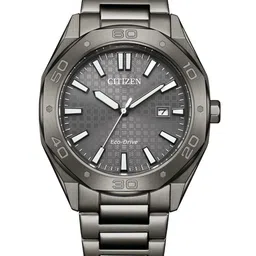 Citizen Men Embellished Dial & Stainless Steel Bracelet Style Straps Analogue Eco Drive Watch BM7637-81H-image-48