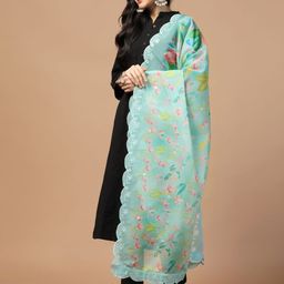 Kaizen TEXO FAB Printed Organza Dupatta image 4