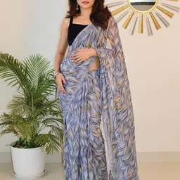 Sitanjali Pure Georgette Bagh Saree-image-99