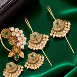VATSALYA creation Women Red Jewellery Set-image-90