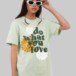 Underrated Club Women Printed Bio Finish Applique T-shirt-image-85