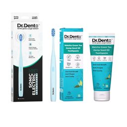 Dr.Dento Set Of 2 Neo Sonic Electric Toothbrush With Matcha Green Tea Toothpaste - 125 g-10