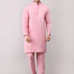 Voniry Men Regular Kurta with Pyjamas-image-64