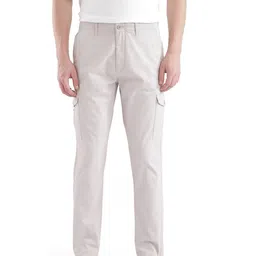 RARE RABBIT Men Regular Fit Mid-Rise Cotton Cargo Trouser-image-3