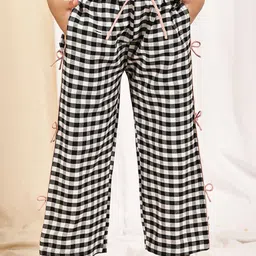 YK Pack of 2 Girls Checked Trousers-picture-43