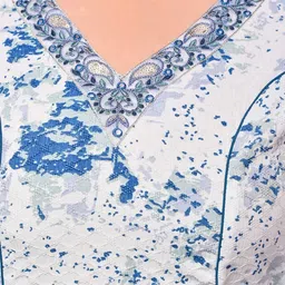 Anouk Women Abstract Printed Cotton Kurta with Trouser & Dupatta image 3
