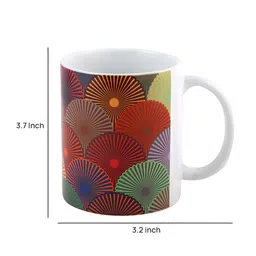 PENTADECO Red & Green Printed Ceramic Glossy Mugs Set of Cups and Mugs image 4