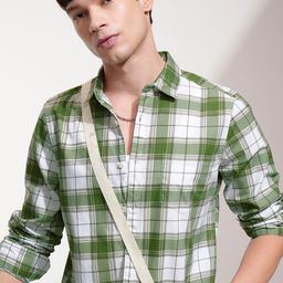 HIGHLANDER Men Checked Casual Shirt-image-49