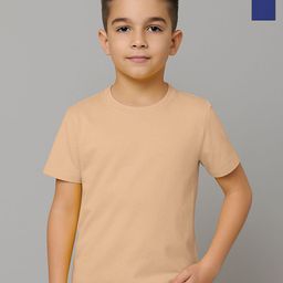 FBAR Boys Pack of 2 Solid Round Neck Cotton T-shirts-picture-46