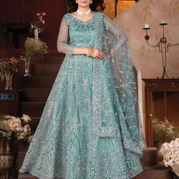 MISS CLOTHING Embellished Sequinned Ready to Wear Lehenga & Unstitched Blouse With Dupatta-picture-35