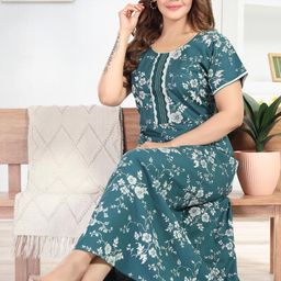 TRUNDZ Floral Printed Maxi Nightdress-image-98