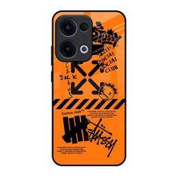 QRIOH Anti Social Club Glass Oppo Reno13 5G Back Case-image-88