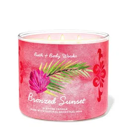 Bath & Body Works Bronzed Sunset 3-Wick Candle - 411g-image-41