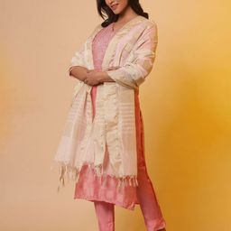 AURELIA Striped Dupatta with Zari-2