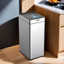 The Better Home Stainless Steel Automatic Smart Sensor Dustbin With Lid 42 L image 1