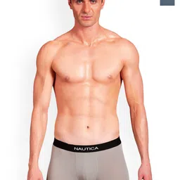 Nautica Pack of 2 Anti-Bacterial Trunks N_LJSLTRK01-BSDO/NGRY-46