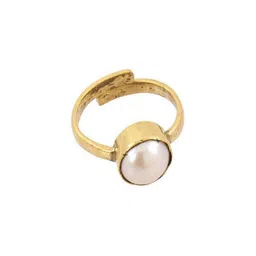 GenZcomplex Gold-Plated Brass Pearls Finger Ring-picture-25