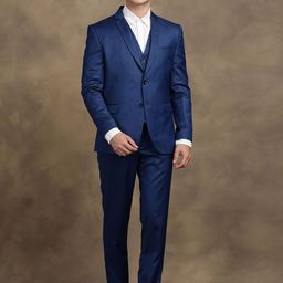 Turtle Self-Design Tailored Fit Single-Breasted 3 Piece Suits-15
