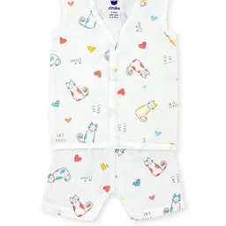 ZIZUKA Unisex Kids Printed Top with Shorts-image-42