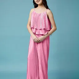 Hikuj Girls Striped Top with Palazzos-picture-14