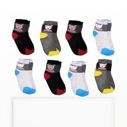Akeeta Unisex Kids Pack Of 6 Printed Ankle Length Socks-image-86