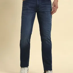 Cantabil Men Jean Regular Fit Mid-Rise Light Fade Cotton Denim Jeans-image-46