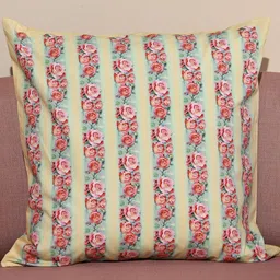 Sangria Yellow Floral Square Cushion Covers-picture-42