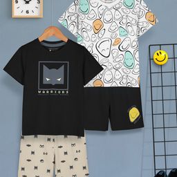 HELLCAT Boys Printed T-shirt with Shorts-image-82