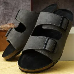 NICO NERINI Men Leather Comfort Sandals-picture-6