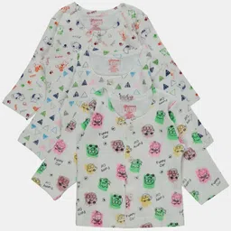 Bodycare Kids Tshirts Front Open Full Sleeves Pack Of 3-Assorted-3
