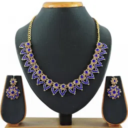 VATSALYA creation Gold-Plated Artificial Stones Jewellery Set-image-99